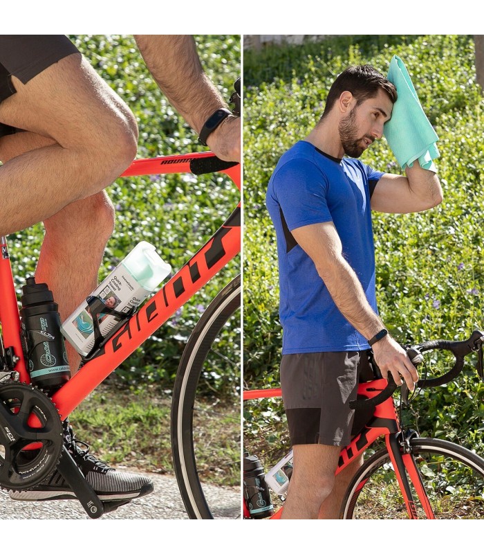 Serviette rafraîchissante sport 🧊 | effet glace durable