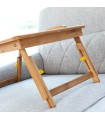 Table pliante bambou 💻 | bureau lit 5 Positions