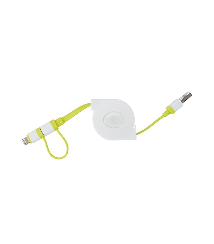 Câble rétractable vert