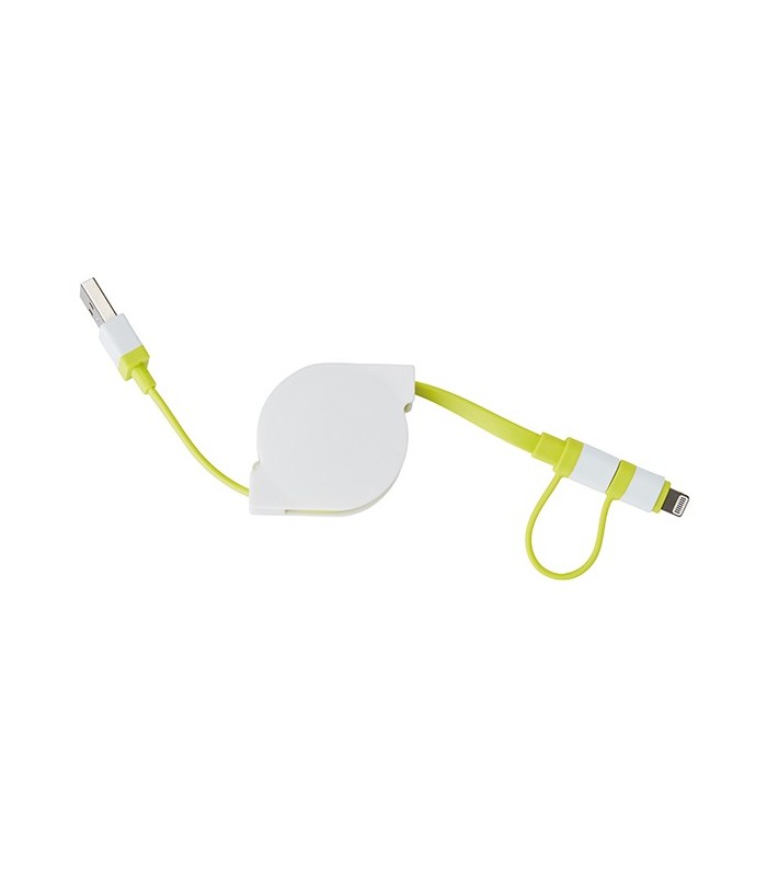 Câble rétractable vert