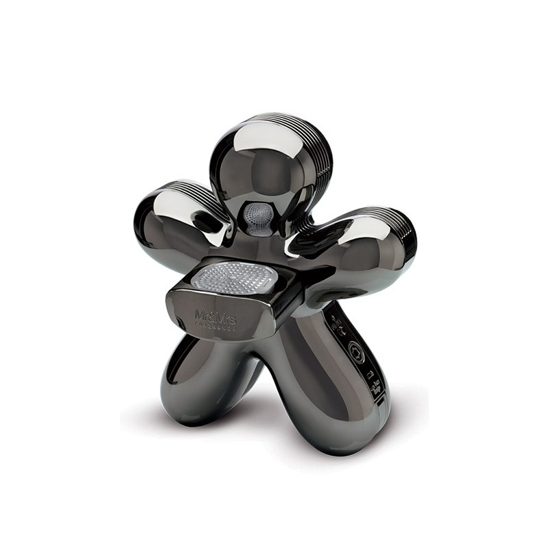 Diffuseur de parfum + enceinte Bluetooth George métal gris, Mr and Mrs Fragrance