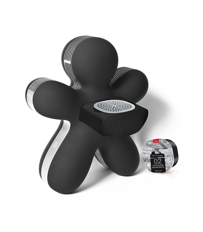 Diffuseur de parfum + enceinte Bluetooth George noir - Mr and Mrs Fragrance