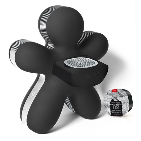 Diffuseur de parfum + enceinte Bluetooth George noir - Mr and Mrs Fragrance