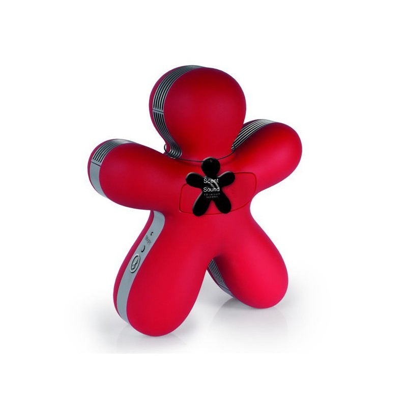 Diffuseur de parfum + enceinte Bluetooth George rouge