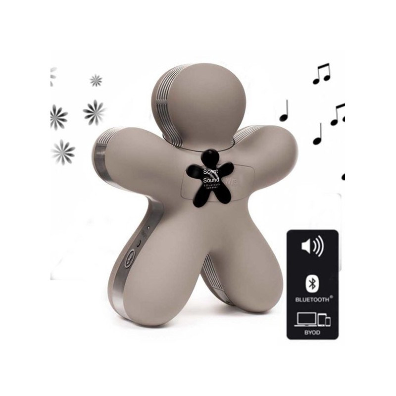 Diffuseur de parfum + enceinte Bluetooth George taupe - Mr and Mrs Fragrance