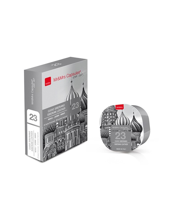 2 capsules Cuir de Siberie N°23 pour diffuseur parfum George siberian leather - Mr and Mrs Fragrance