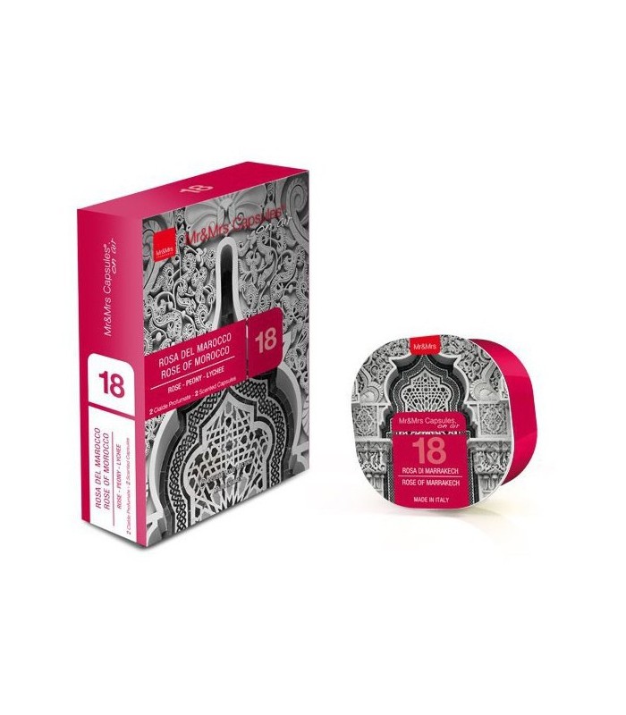 2 capsules Rose du Maroc N°18 Rose of Marocco pour diffuseur parfum George - Mr and Mrs Fragrance