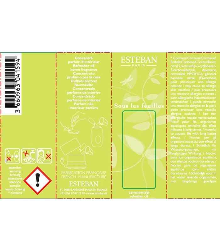 Concentré de parfum Sous les feuilles