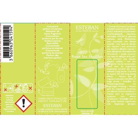 Concentré de parfum Sous les feuilles