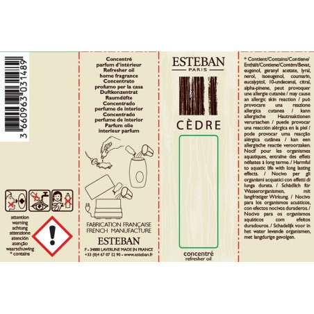 Concentré de parfum Cèdre
