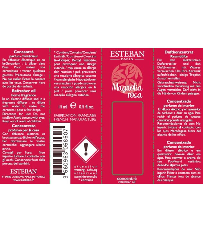 Concentré de parfum Magnolia Rose