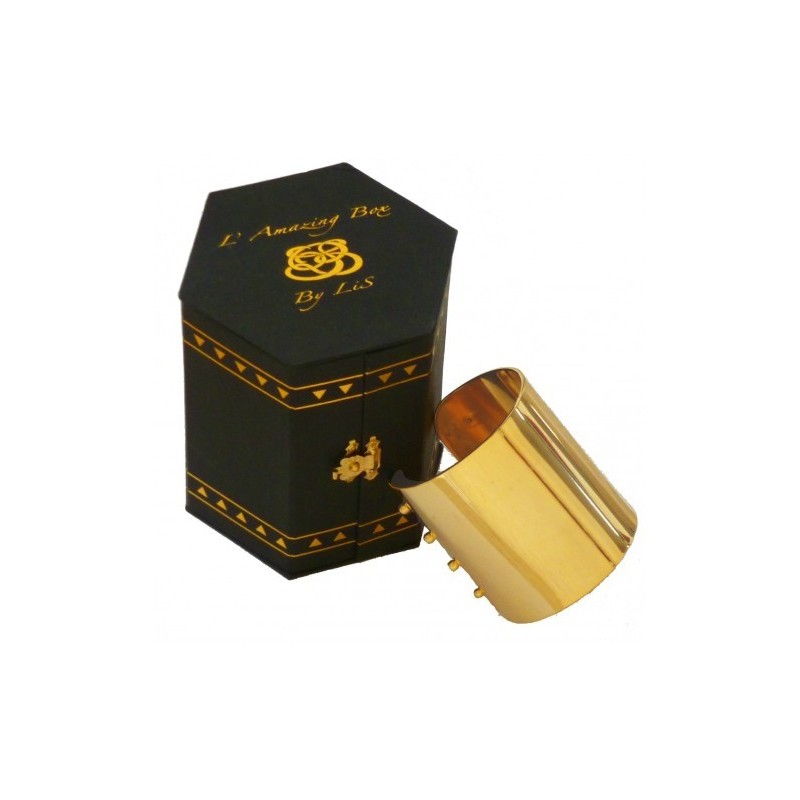 Manchette large dorée