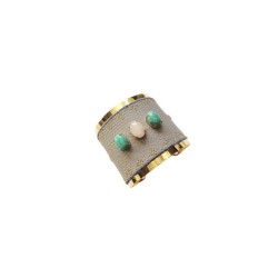 Custom gris large 3 pierres