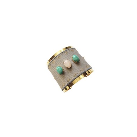 Custom gris large 3 pierres