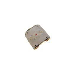 Custom gris large broderie berbère