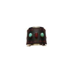 Custom noir large 3 pierres