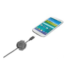 Câble tressé anti-glisse 3 mètres micro USB zèbra