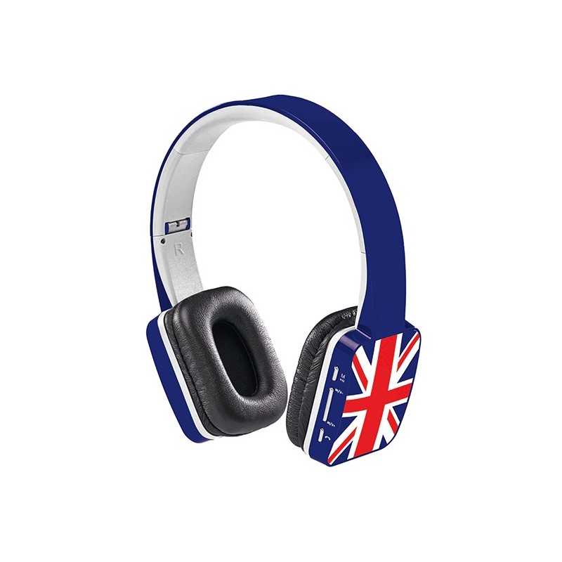 Casque bleu Bluetooth UK