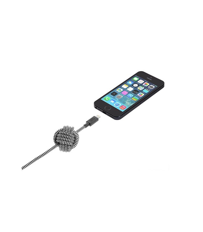 Câble tressé anti-glisse 3 mètres iPhone zèbra
