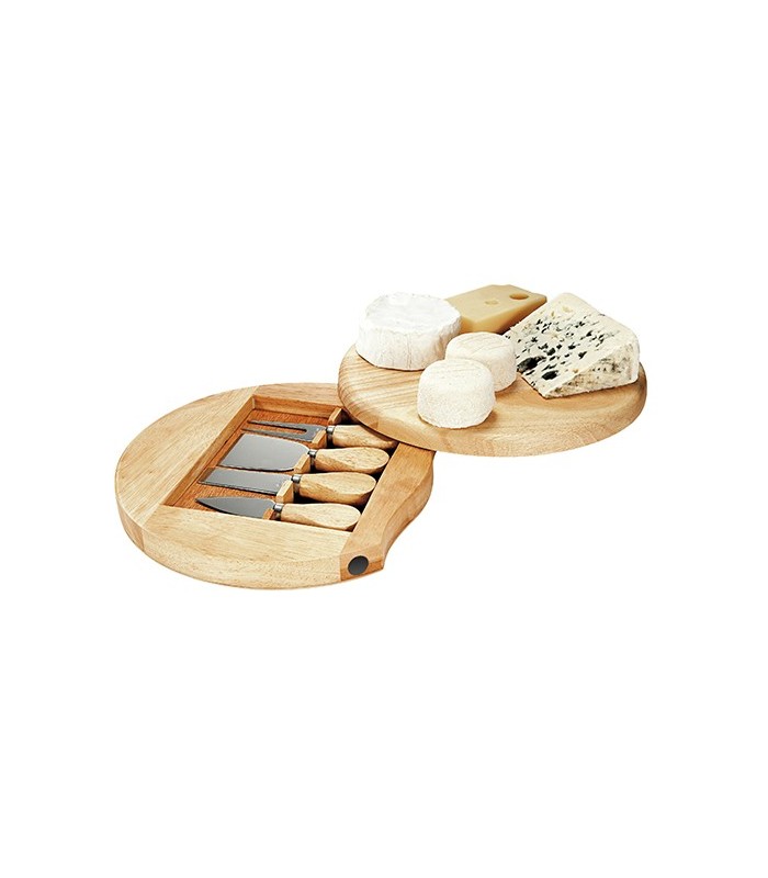 Plateau à fromage pivotant + ustensiles à découpe