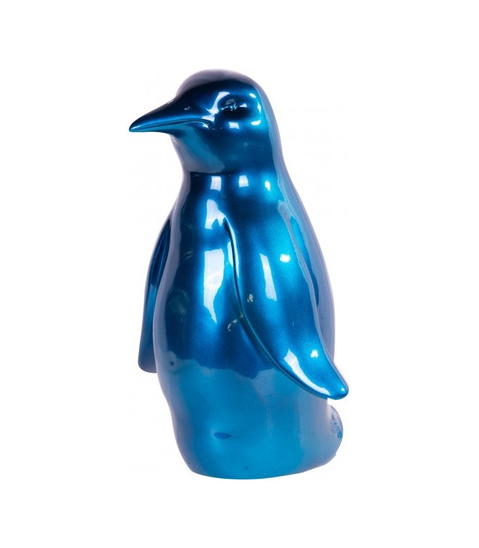 Pingouin bleu métal