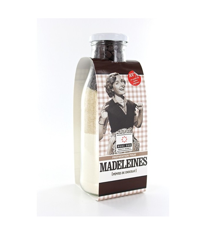 Préparation madeleines aux pépites de chocolat