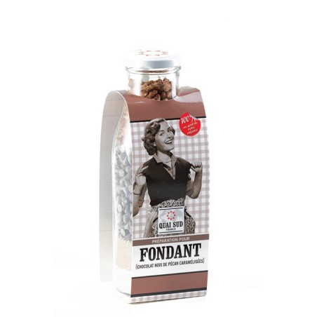 Préparation pour fondant chocolat noix de pécan