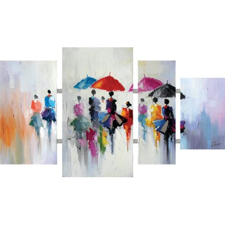 Toile Quadriptyque 70 x 122