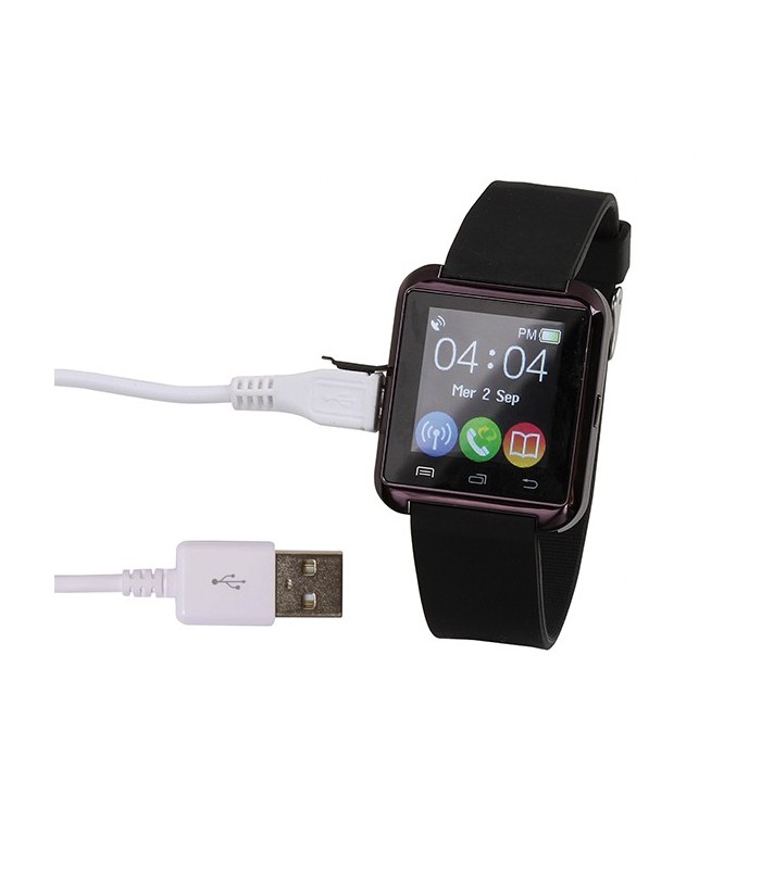 Montre connectée, noir