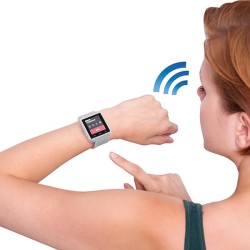 Montre connectée, blanc