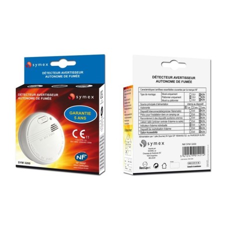 Détecteur avertisseur de fumée