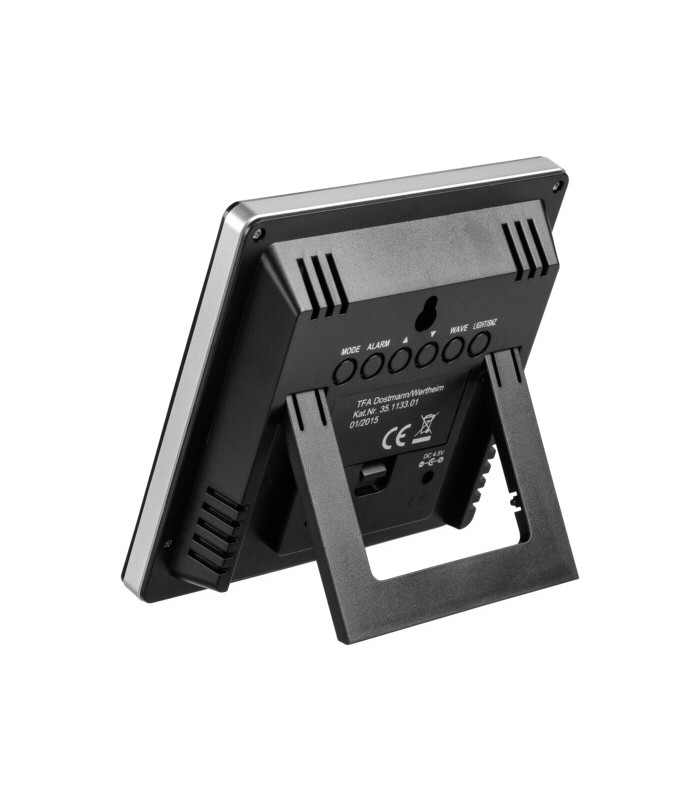 Station météo écran couleur, noir