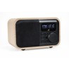 Enceinte Bluetooth radio réveil en bois