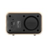 Enceinte Bluetooth radio réveil en bois