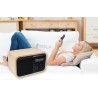 Enceinte Bluetooth radio réveil en bois
