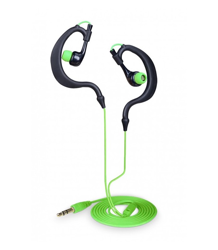 Ecouteurs étanches noir et vert