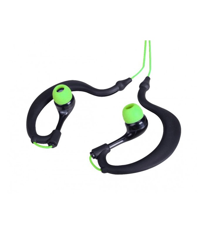 Ecouteurs étanches noir et vert