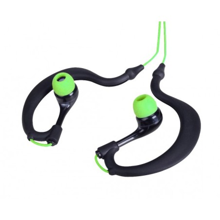 Ecouteurs étanches noir et vert