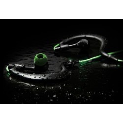 Ecouteurs étanches noir et vert