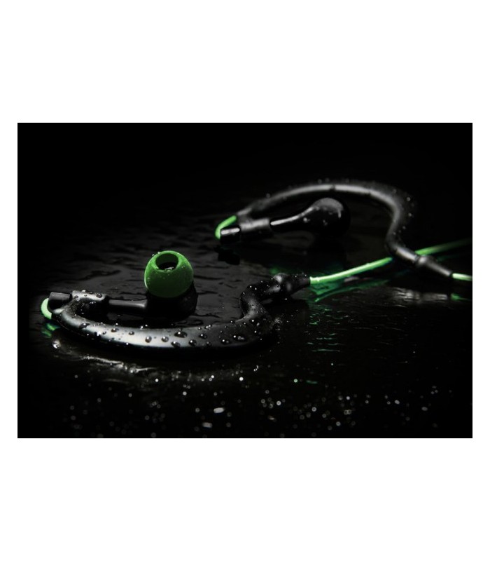 Ecouteurs étanches noir et vert