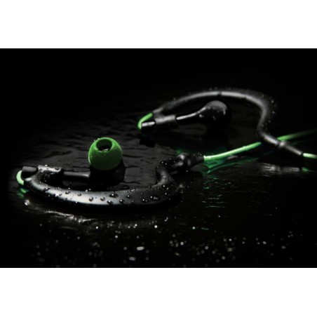 Ecouteurs étanches noir et vert