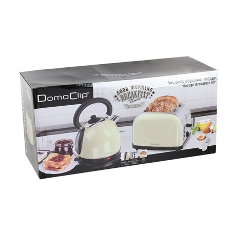 Set petit déjeuner vintage beige