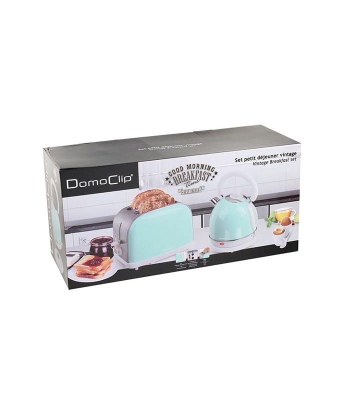 Set petit déjeuner vintage vert