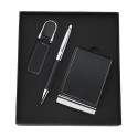 Coffret porte cartes + stylo + porte clés