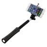 Perche à selfie power Bank avec lampe Noir