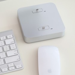 Station de chargement universelle 2 ports blancs