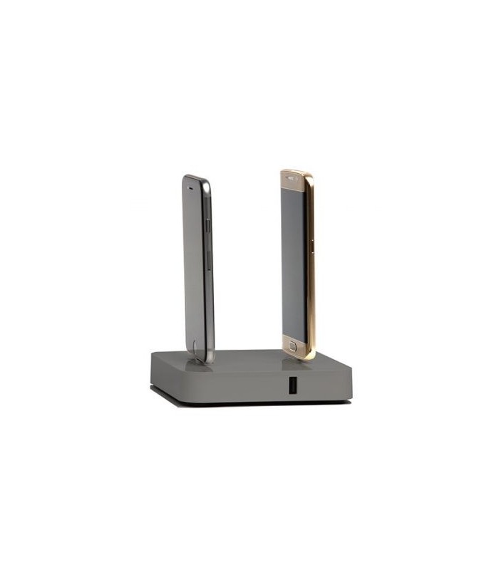 Station de chargement universelle 2 ports gris