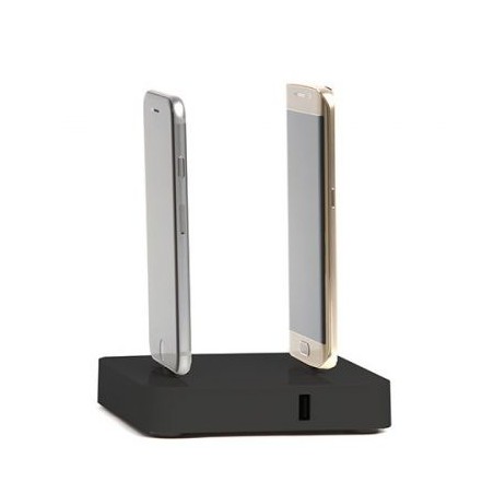 Station de chargement universelle 2 ports, noir