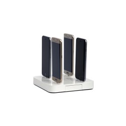 Station de chargement universelle 4 ports, blanc
