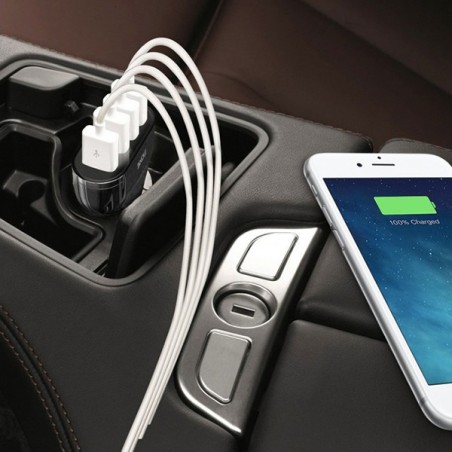Chargeur allume cigare 4 USB